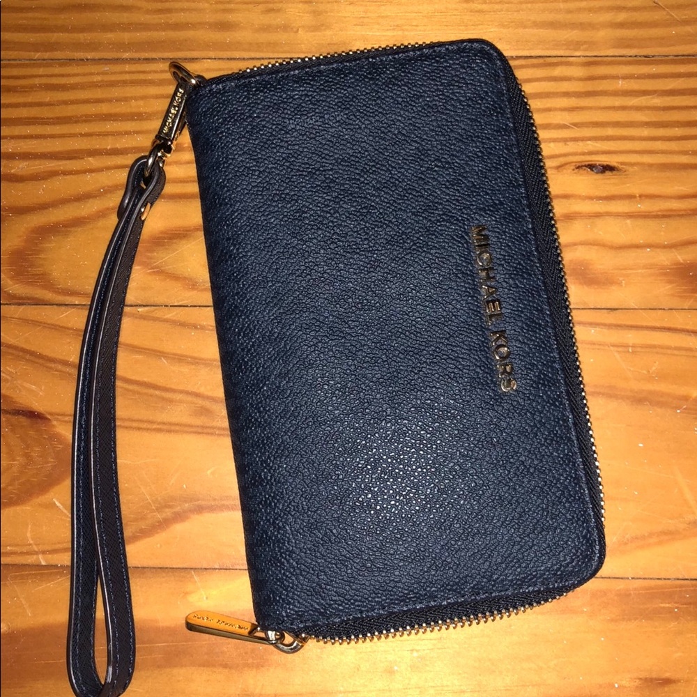 MK blue wristlet! Never been used!
